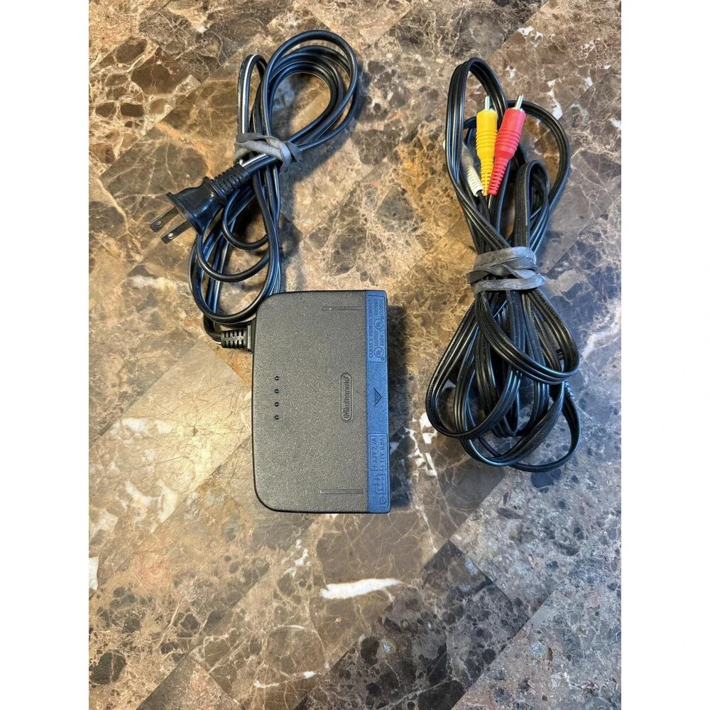 Nintendo 64 Gray Console NUS-001(USA) OEM Controller AV Power Cables Tested